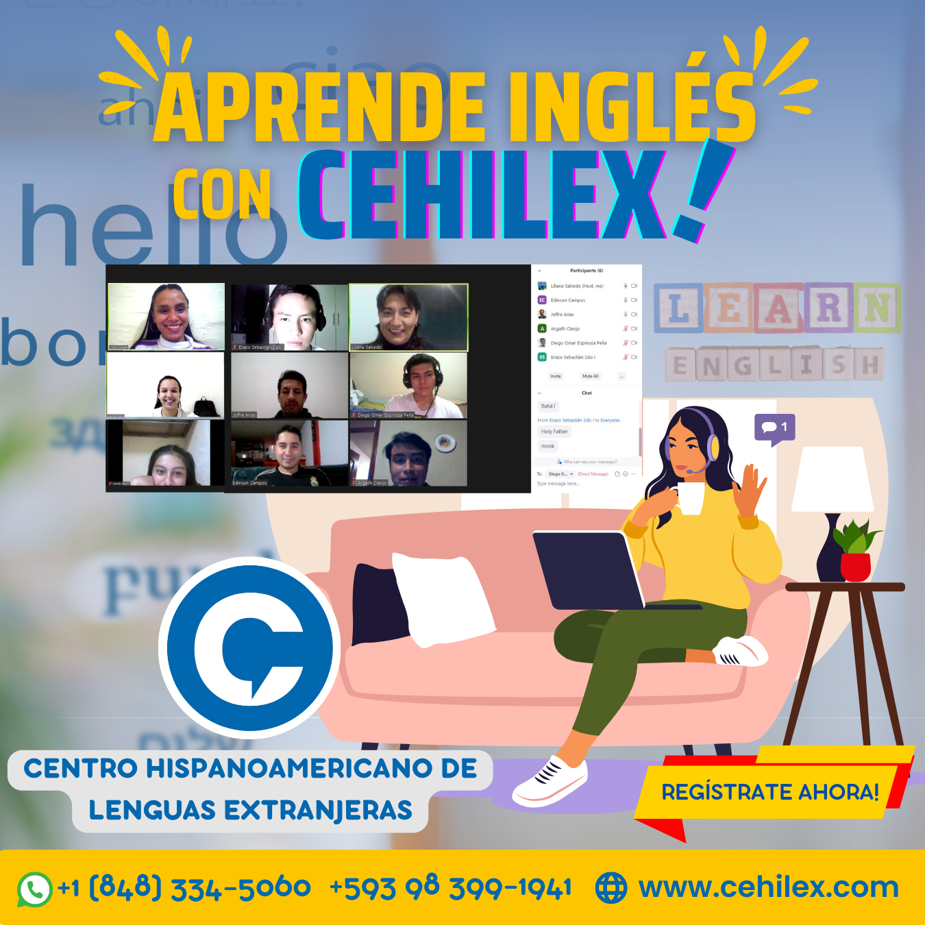 Aprende Inglés con CEHILEX!